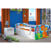 Pat copii Wunderkid Dragon 180 x 80 cm, Alb