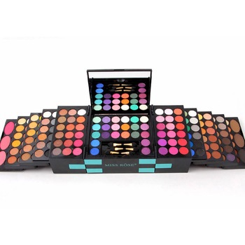 Trusa Profesionala de Machiaj MISS ROSE BLOCKBUSTER 3D cu 148 culori • Miss Rose Trusa Profesionala de Machiaj MISS ROSE BLOCKBUSTER 3D cu 148 culori • Miss Rose