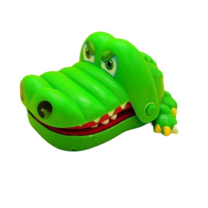 Joc interactiv pentru copii model crocodil dentist, ROSFIX, Plastic, Verde, +3 ani