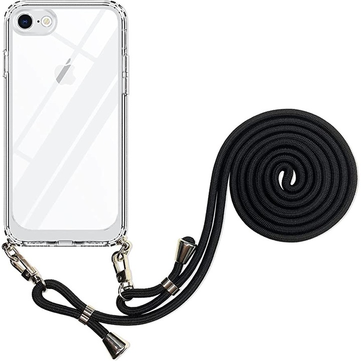 Uname - Прозрачен калъф, връзка за врат - iPhone 7/8/2020se