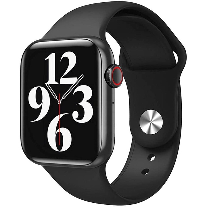 Смарт Часовник Pimpom HW22promax, 1.78'', Водоустойчив IP67, Кръвно, Пулс, Крачкомер, Фитнес Тракер, Пластмаса, Черен