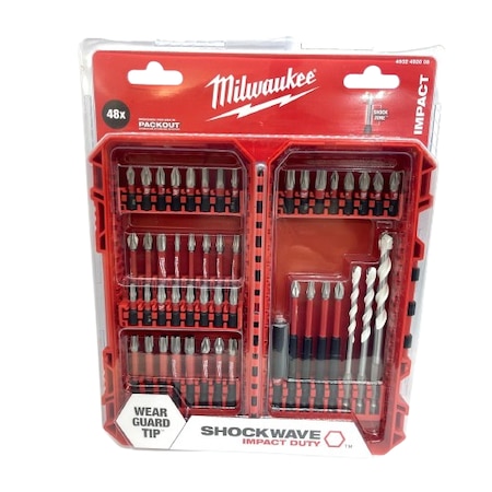 Set de 56 biti Shockwave Impact Duty, Milwaukee - eMAG.ro