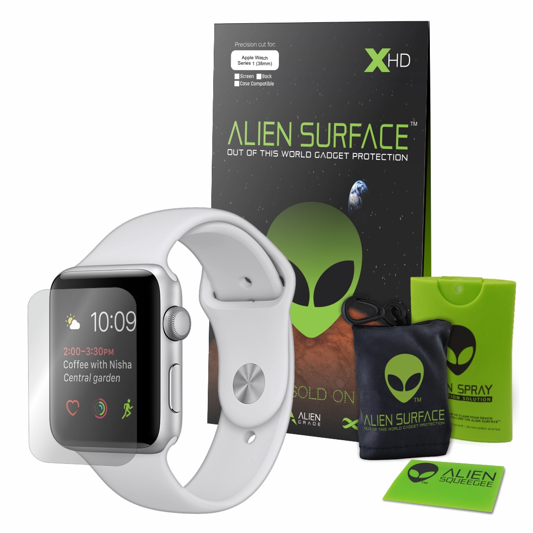 Folie Alien Surface, Apple Watch 1, 38 mm, protectie ecran 1+1 + alien fiber