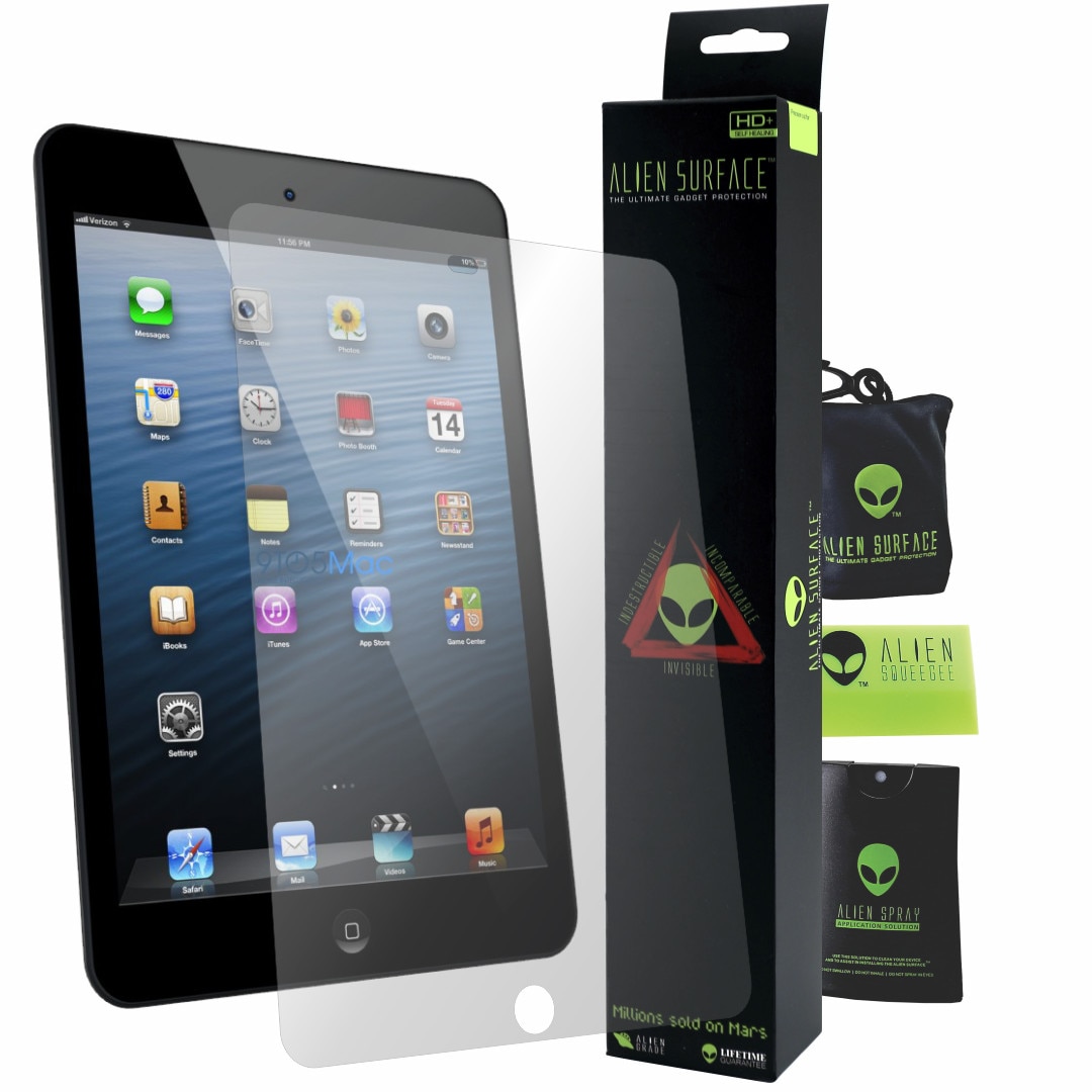 Folie Alien Surface HD, Apple iPad mini 3, protectie ecran + Alien Fiber cadou