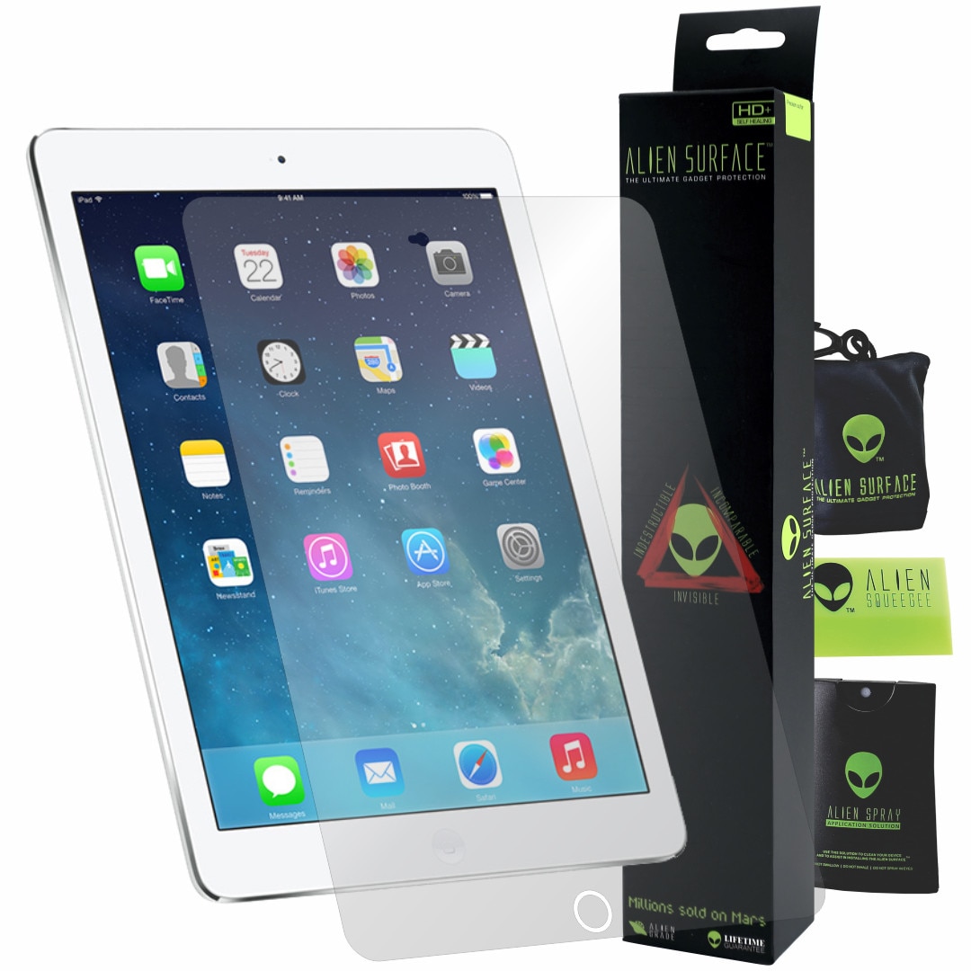 Folie Alien Surface HD, Apple iPad Air 2, protectie ecran + Alien Fiber cadou