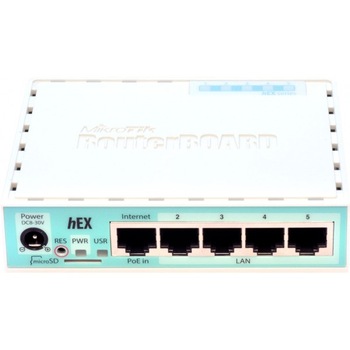 Router MikroTik hEX RouterOS L4, 5 porturi LAN Gigabit, 256MB RAM Router MikroTik hEX RouterOS L4, 5 porturi LAN Gigabit, 256MB RAM