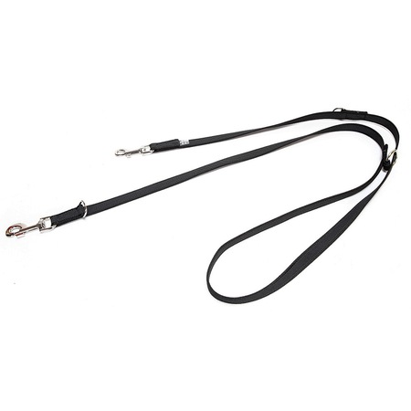 Lesa antiderapanta pentru caini Julius K9, dublu ajustabila, 20mmx2.2m, max.50 kg, Neagra