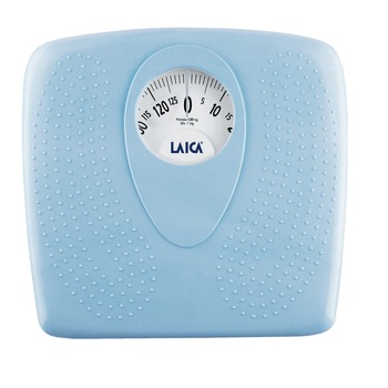 Cantar corporal mecanic Laica PL8019, 130 kg, Albastru Cantar corporal mecanic Laica PL8019, 130 kg, Albastru
