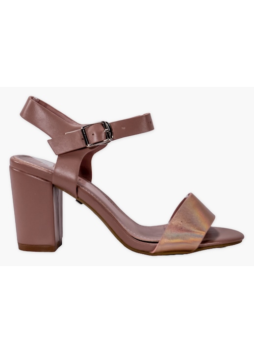 Sandale dama cu toc, Moda Stil, Penelope, Piele ecologica, Roz