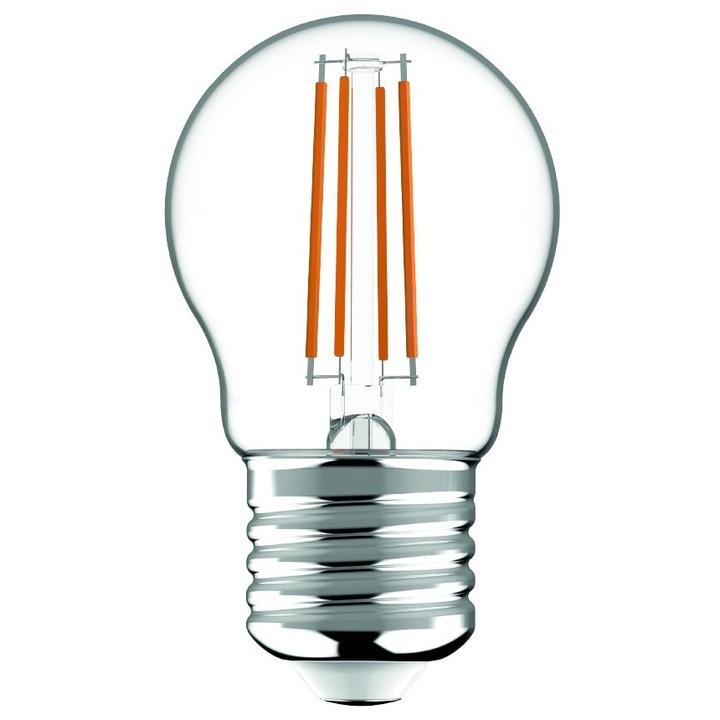 Avide LED крушка с нажежаема жичка Малък глобус 4.5W E27 WW 2700K 470LM