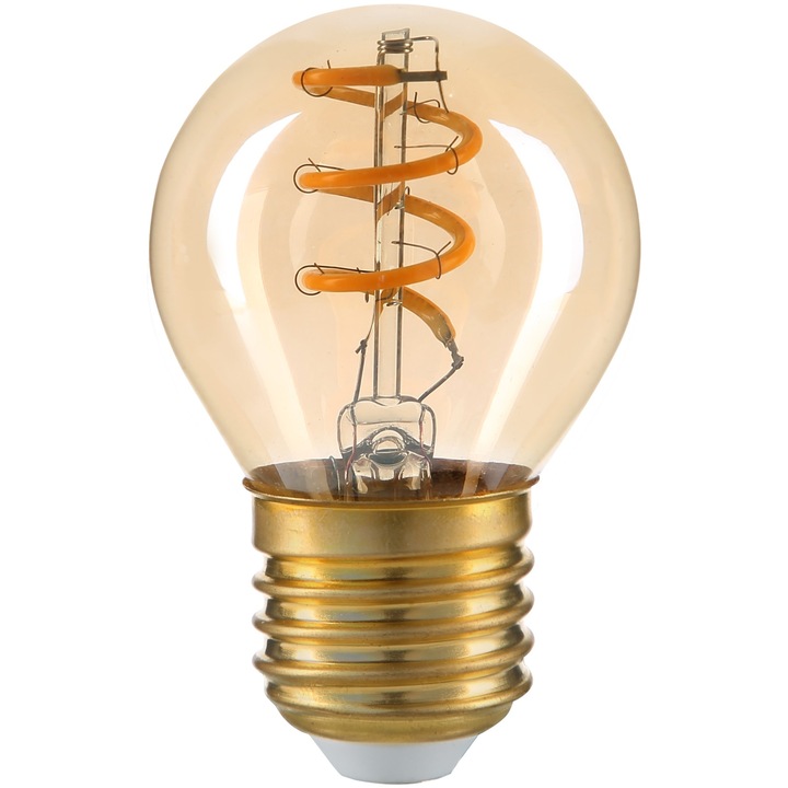 Avide LED крушка с мека нажежаема жичка малка топка 3w e27 ew 2500k 200 lm