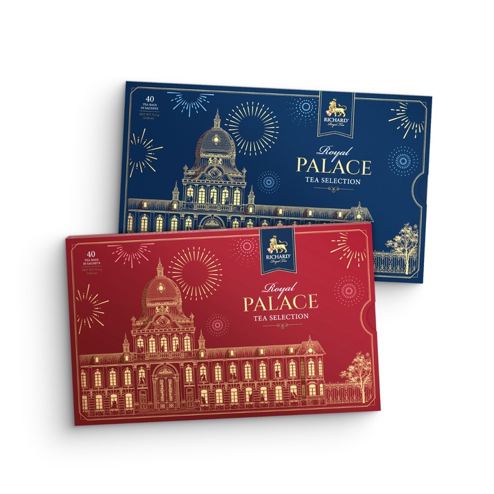 Филтърен чай Richard Royal Palace 75.5g x 2; СИН+ЧЕРВЕН