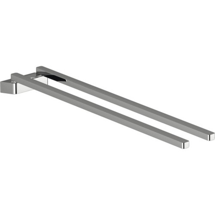 Suport prosop baie Ravak 10°, cu 2 brate rotative 42 cm, crom lucios