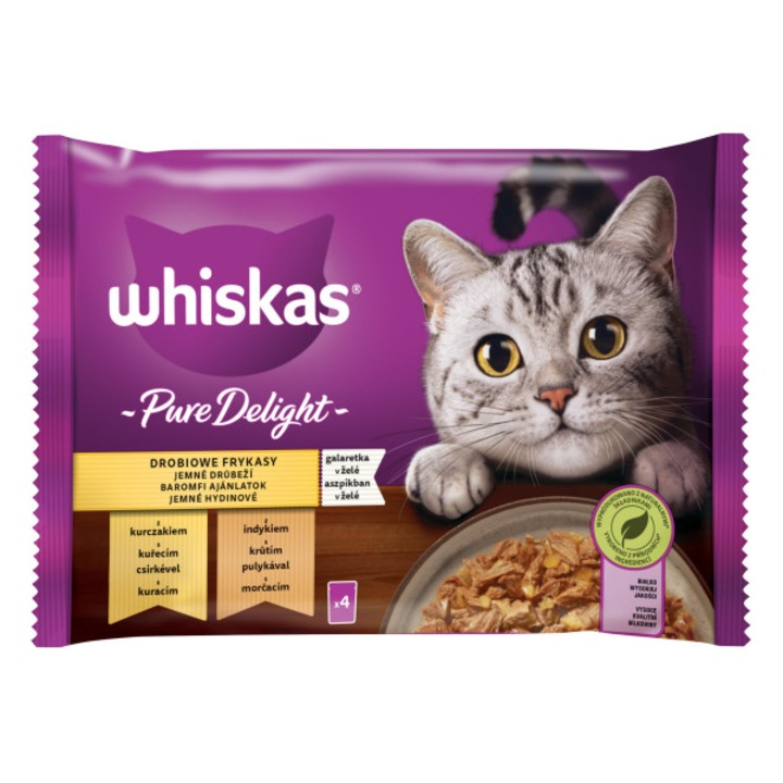 Whiskas caserola 4 pachete meniu aripi, 4x85g