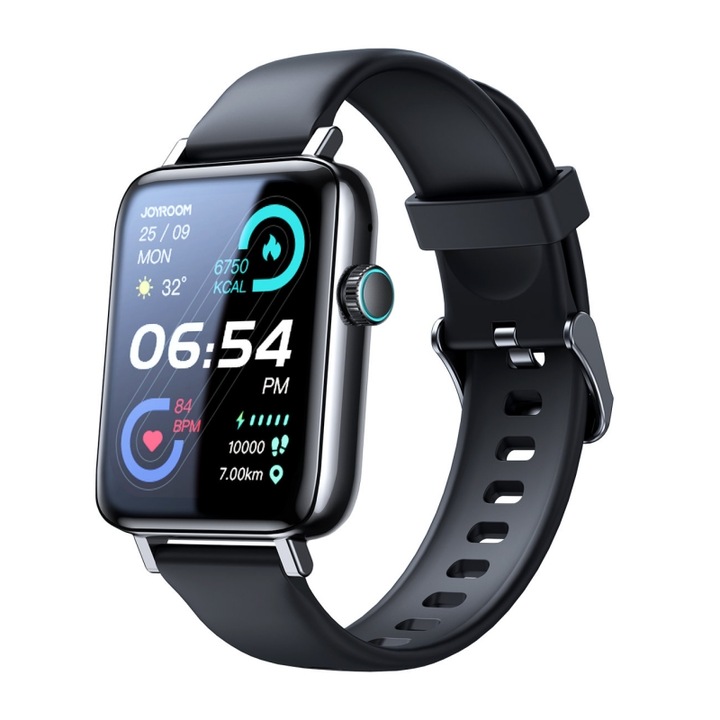 Смарт часовник Joyroom Fit-Life Series, IP68, с функция за телефонни разговори, има микрофон, 1,83 инча екран, черен, HRT-137643