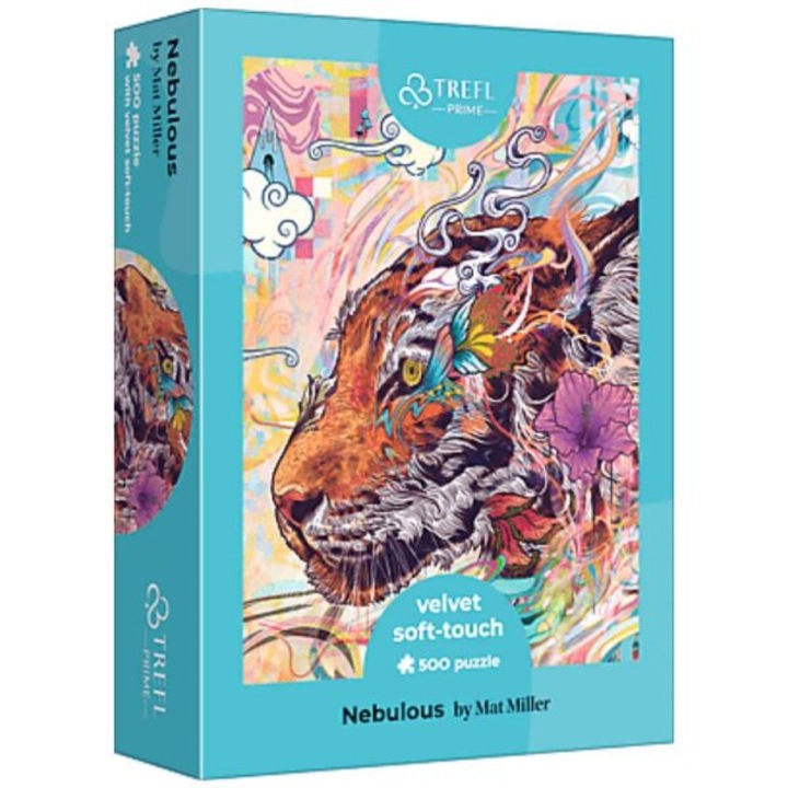 Trefl: Elmosódó tigris - Bársony tapintású, 500 darabos puzzle