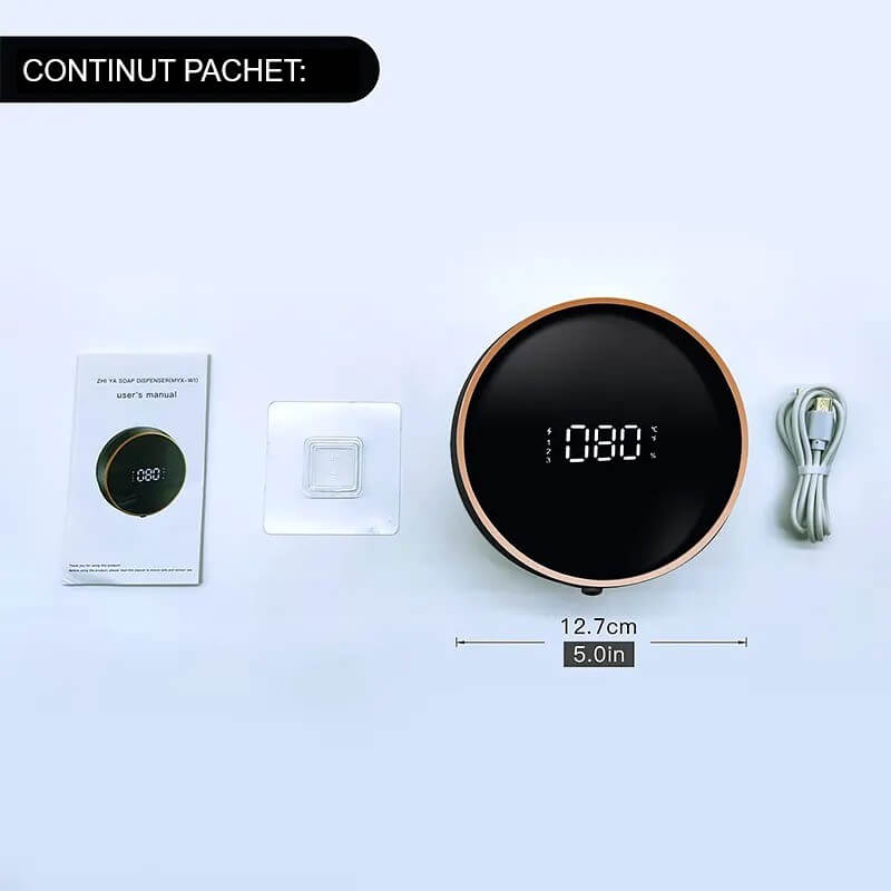 Дозатор за сапун Edman със сензор, съвместим с пяна или течен сапун, 3 ...