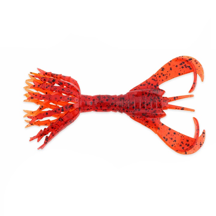 Keitech Hyper Spider 8,1 cm Delta Craw 407 lágy csali készlet 6 db-os sügér, süllő, csuka vagy sügér horgászatához.