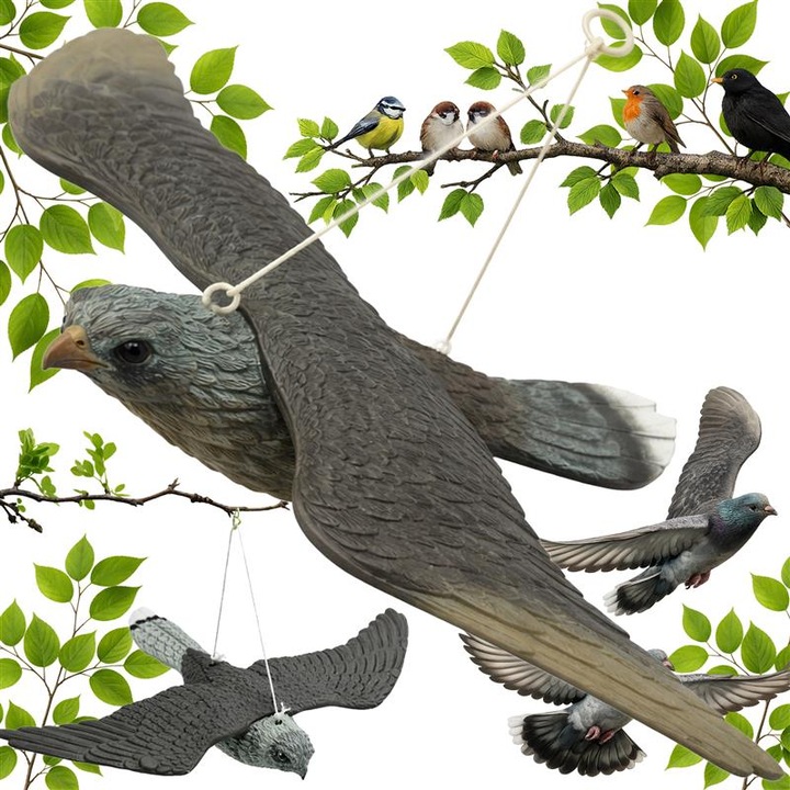 Soimul in zbor, cu aripi de 51 cm, Impotriva Pasarilor, Plastic