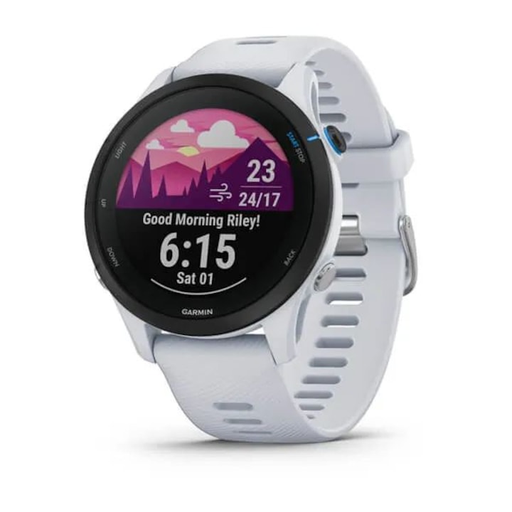 Смарт часовник Garmin Forerunner 255 Music Edition, бял