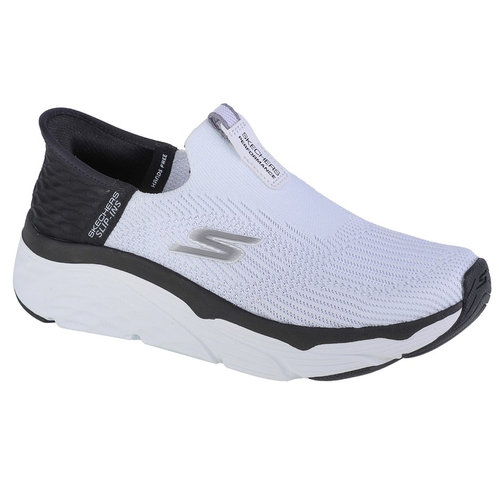 Tenisi femei Slip Ins Max Cushioning Elite Smooth, Skechers, Alb, Alb