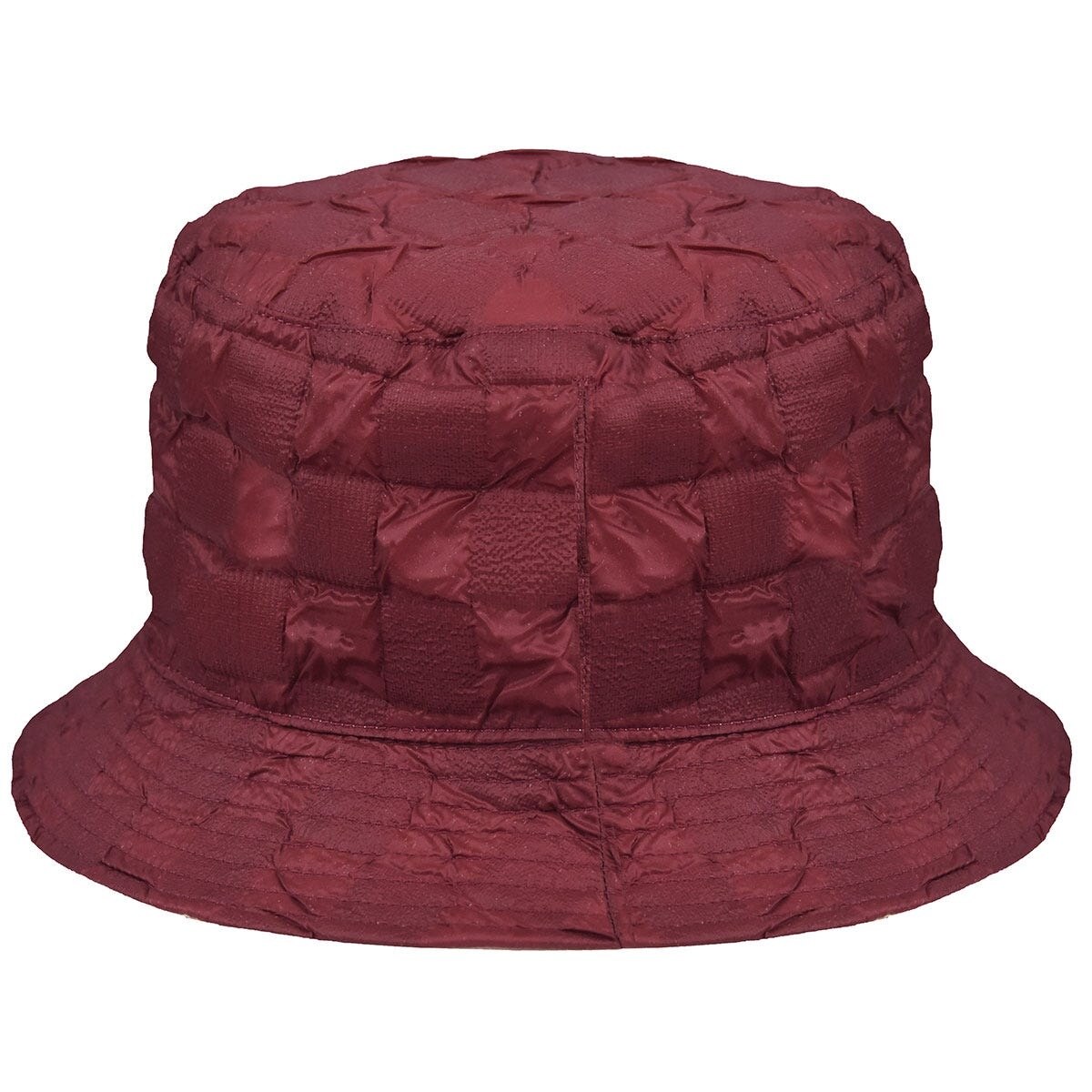Kangol Pucker Check Bucket Hat Red Emagbg 