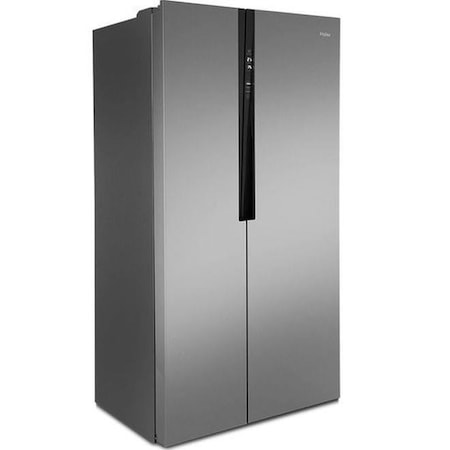Side by Side Haier HRF-521DS6, 521 l, Clasa A+, No Frost, H 180 cm, Argintiu