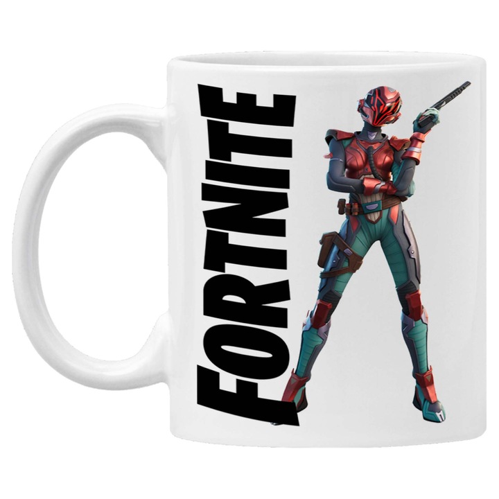 Cana de cafea/ceai Tralala Fortnite The Imagined 2, Alb, 330 ml