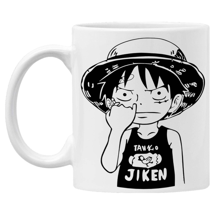 Cana de cafea/ceai Tralala One Piece 01, Alb, 330 ml