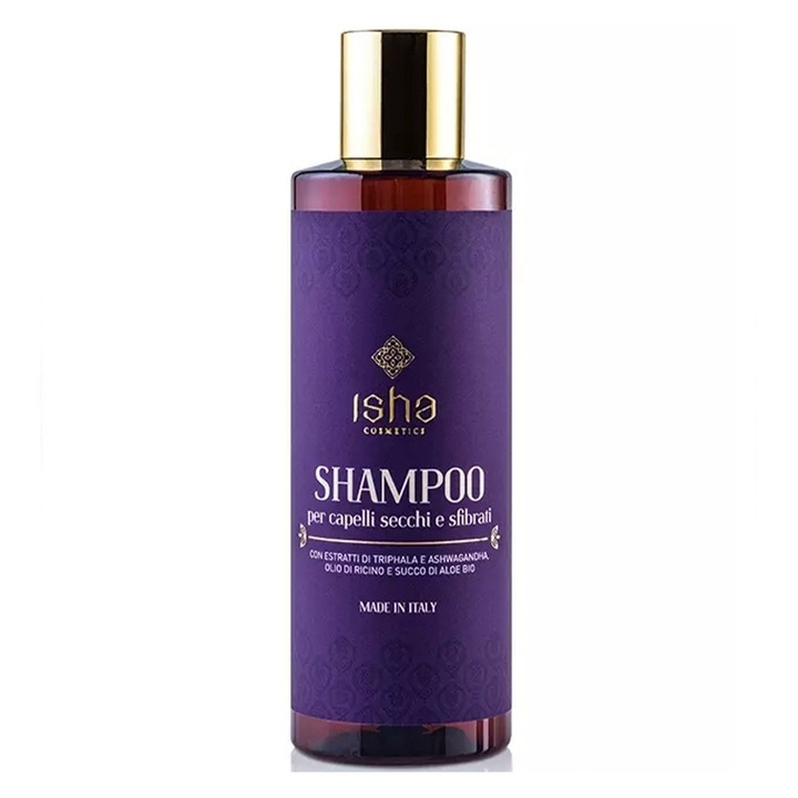 Sampon pentru par uscat si fragil, 200ml, Isha