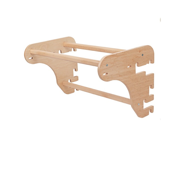 Bara de tractiuni Dremar, inSPORTline, Lemn, 72.8x52.3x50.2 cm, Bej