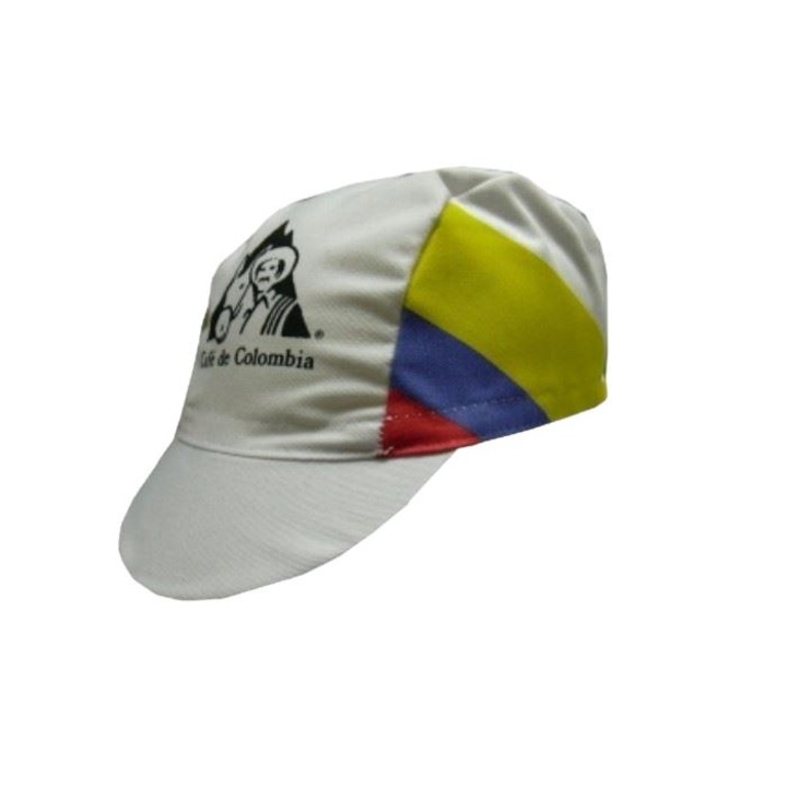 Kerékpáros sapka Cafe de Colombia, Apis, poliészter/pamut, univerzális méret, többszínű