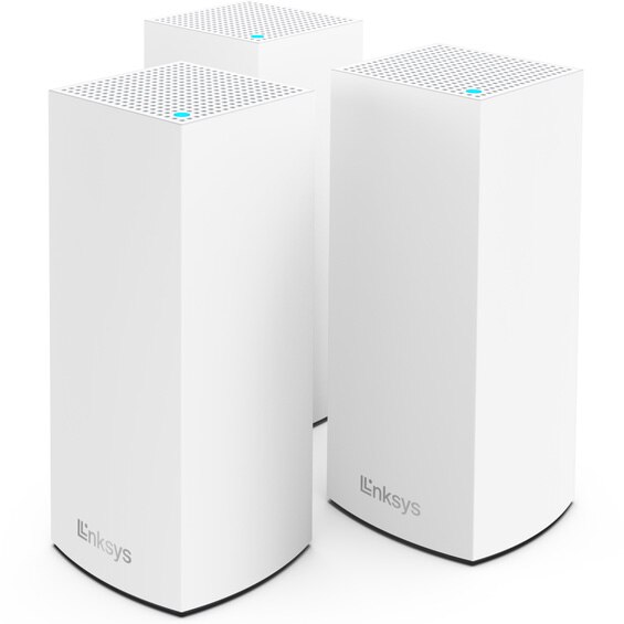 Sistem Mesh Wi-Fi Linksys Atlas 6 MX2003-KE (3-pack), AX3000, Dual-Band, Wi-Fi 6, DoS Protection, Encryption SPI Firewall, cu acoperire pentru intreaga casa