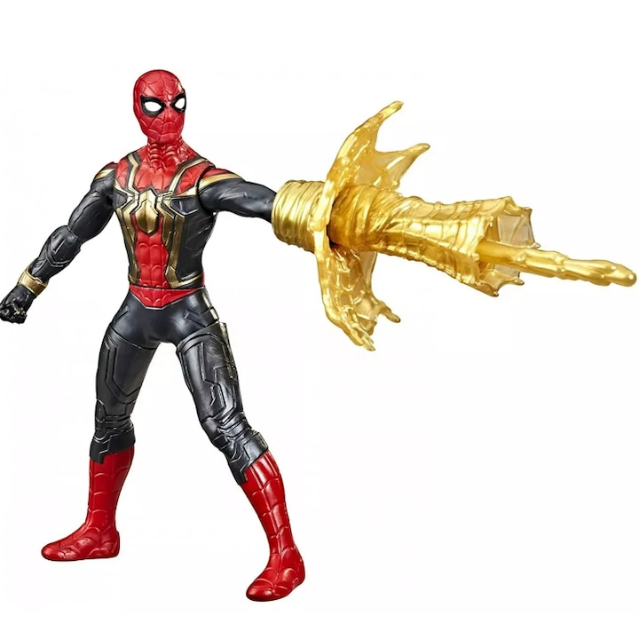 Figurina Marvel Studios Spiderman Web Spin, Negru, 15 cm, 4 ani