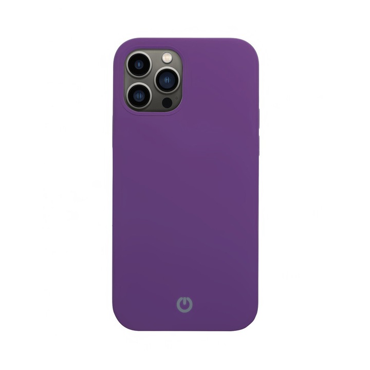 Husa de protectie CENTO Rio compatibila cu Apple Iphone 14 Pro Orchid Purple Silicon Premium Mat, Slim, Anti zgarieturi, Anti soc, cu margini ridicate pentru protectia ecranului si a camerei