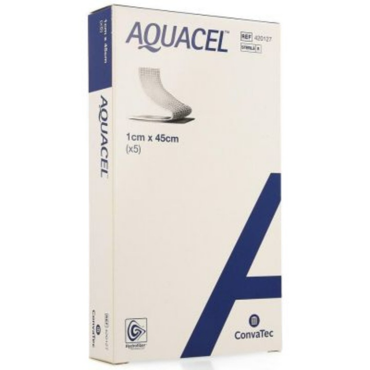 Pansament steril Aquacel Extra Rope, Convatec, 2x45cm, 5 buc