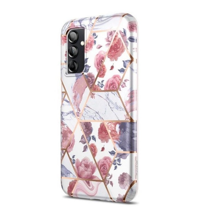 360 fokos TECH-PROTECT Velar tok kompatibilis Samsung Galaxy A14 4G / A14 5G, kijelző védelem, márvány