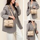 Genata dama, WEPZSXO, Crossbody, Piele ecologica, 30x20x10cm, Crem