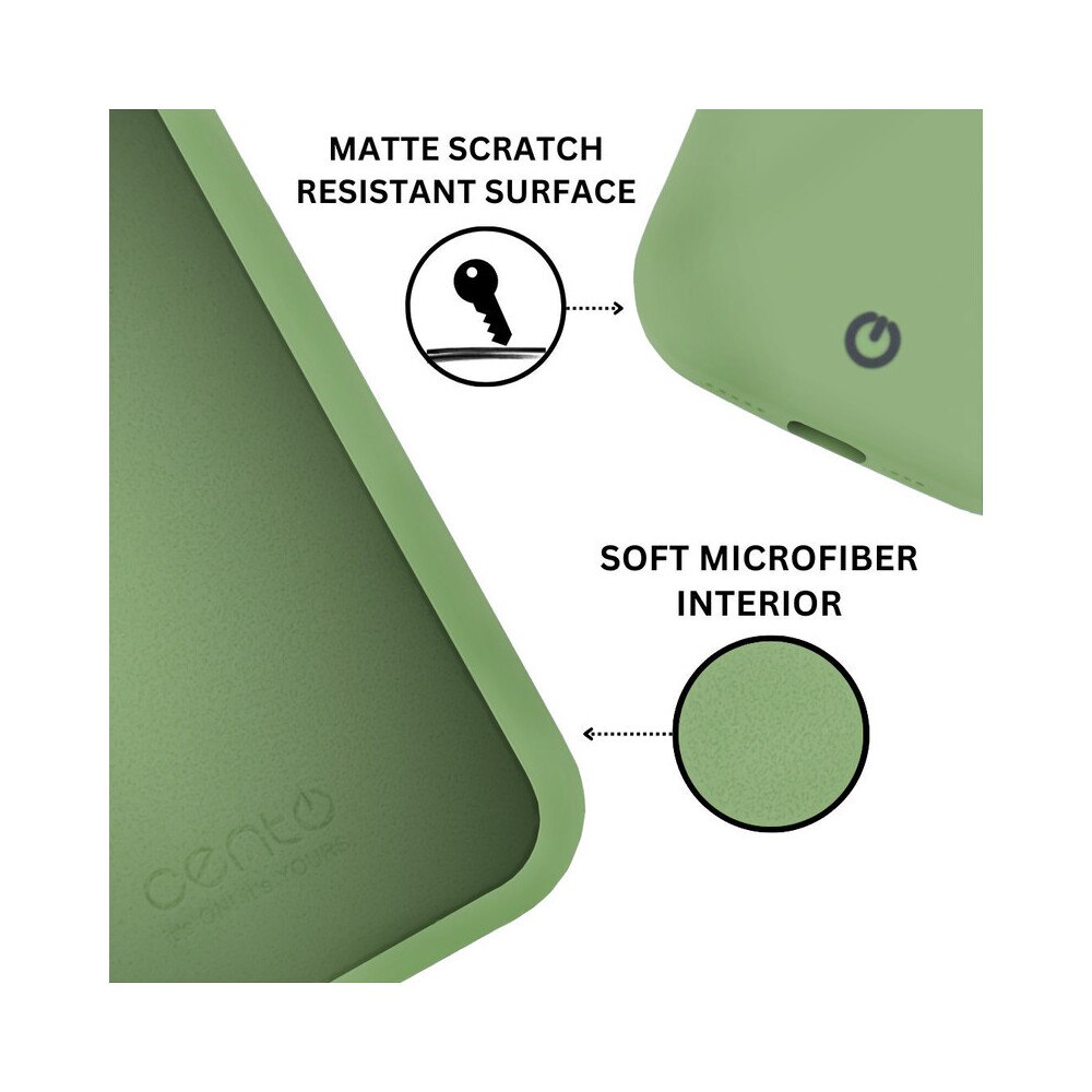 Husa de protectie CENTO Rio compatibila cu Samsung A52/A52s Lime Green Silicon Premium Mat, Slim, Anti zgarieturi, Anti soc, cu margini ridicate pentru protectia ecranului si a camerei