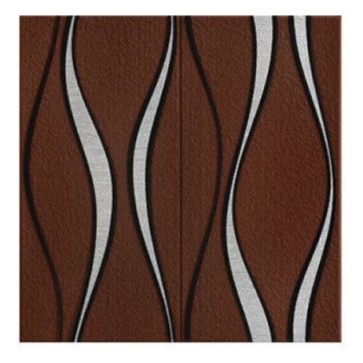 Set doua bucati Tapet Maro cu Dungi 3D Autocolant 70cm x 70cm x 3 mm