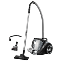 Aspirator fara sac Rowenta Compact Power XXL RO4866EA, 550W, tehnologie mono-ciclonica, motor EffiTech, perie EasyBrush, capacitate rezervor 2.5L, cablu 6.2m, negru