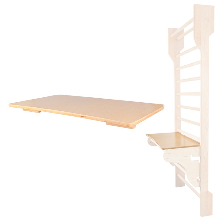 Blat pentru spalier gimnastica, inSPORTline, Lemn, 62x50 cm, Bej