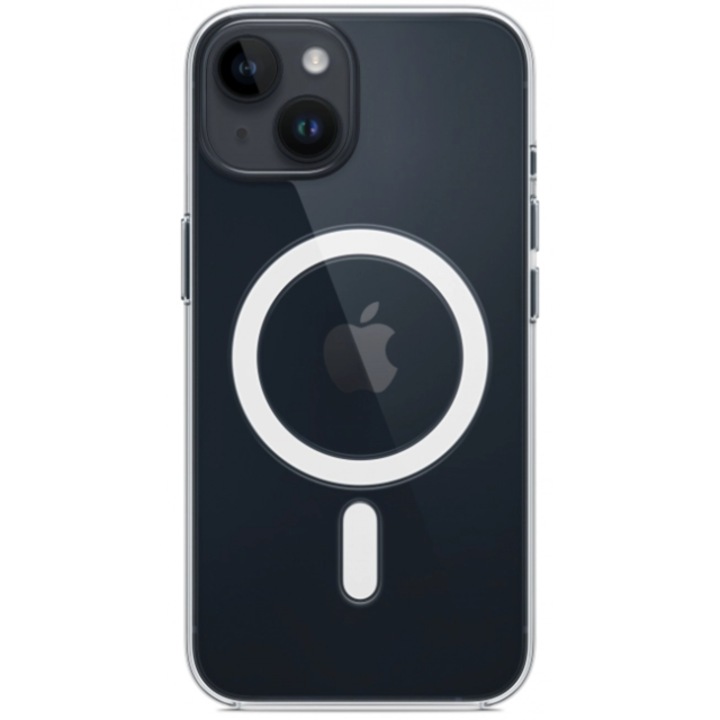 iPhone 14-el kompatibilis védőburkolat, átlátszó, MagSafe