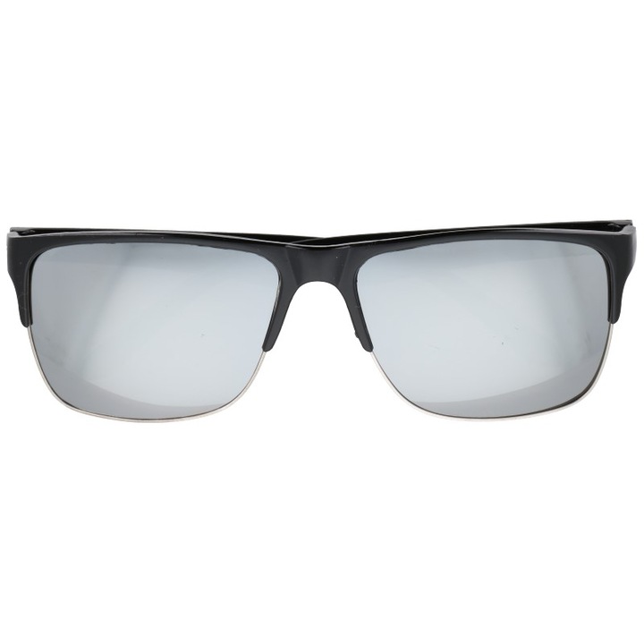Férfi napszemüveg, Born86, Bian, műanyag/fém, tükörlencsék, UV400, 57x17x140 mm, ezüst/fekete