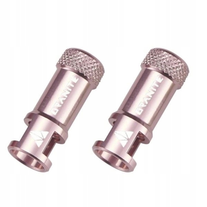 Set 2 capace de supape, Granite, Aluminiu, Roz