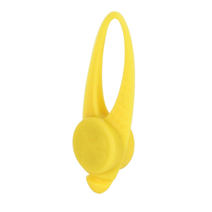 Reflector pentru lesa/ham, Kerbl, Silicon, 8 cm, Galben