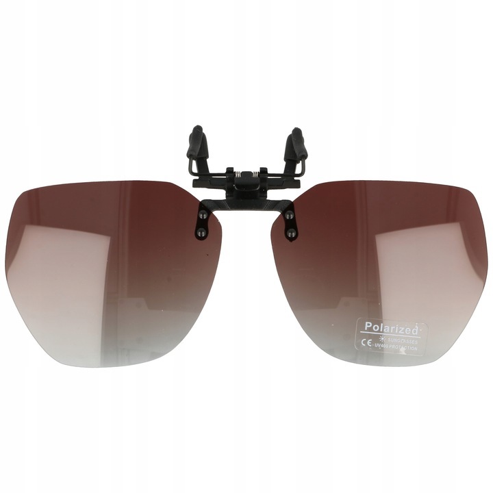 Lentile polarizate pentru ochelari, Born86, Clip-on, 61x51x133 mm, Maro
