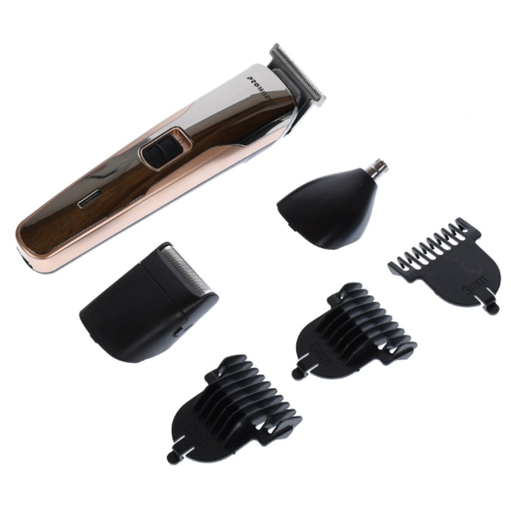 Set Masina de Tuns 3 in 1 PROMOZER - MZ-2031 cu Precizie pentru Contur, Barba si Mustata