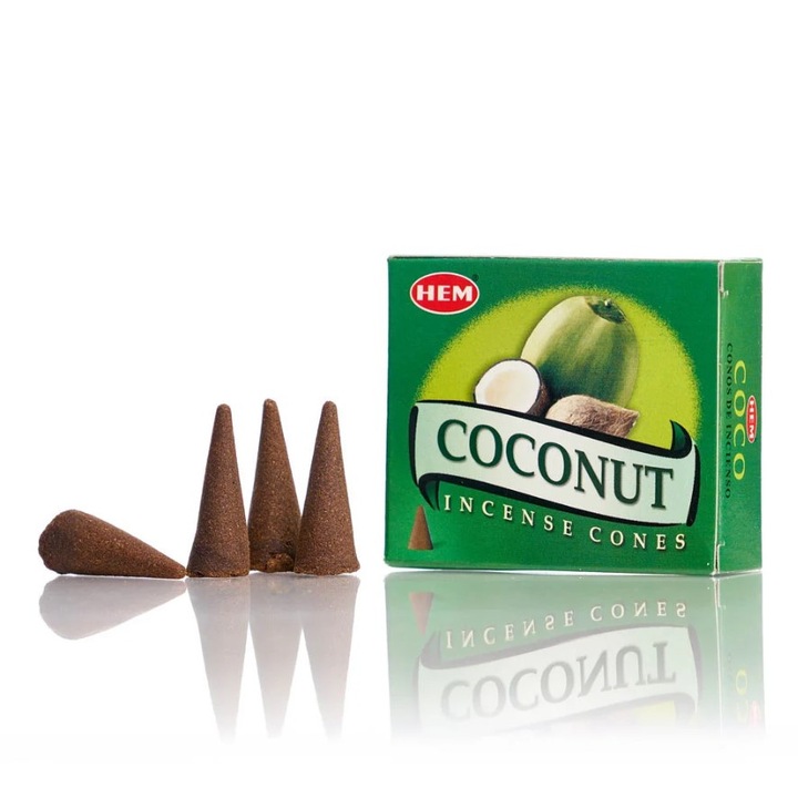 Set Conuri parfumate - 10 Buc - Coconut