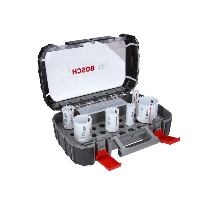 6 magos Bosch Endurance for Heavy Duty készlet, keményfém hegyes, 22-68 mm, Power Change markolat